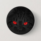 Schwarze Katze Button (Vorderseite)