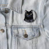 Schwarze Katze Button (Beispiel)