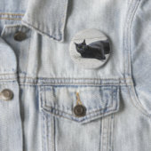 Schwarze Katze Button (Beispiel)