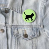 Schwarze Katze Button (Beispiel)