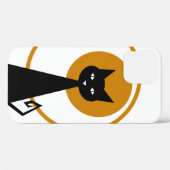 Schwarze Katze Case-Mate iPhone Hülle (Rückseite (Horizontal))