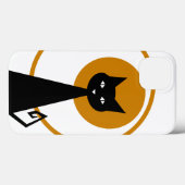 Schwarze Katze Case-Mate iPhone Hülle (Rückseite (Horizontal))