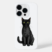 Schwarze Katze Case-Mate iPhone Hülle (Rückseite)