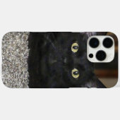 Schwarze Katze Case-Mate iPhone Hülle (Rückseite (Horizontal))