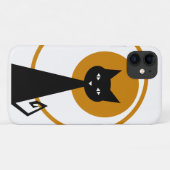 Schwarze Katze Case-Mate iPhone Hülle (Rückseite (Horizontal))