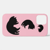 Schwarze Katze Case-Mate iPhone Hülle (Rückseite (Horizontal))