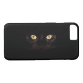 Schwarze Katze Case-Mate iPhone Hülle (Rückseite (Horizontal))