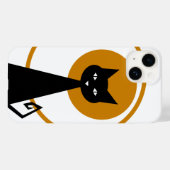 Schwarze Katze Case-Mate iPhone Hülle (Rückseite (Horizontal))