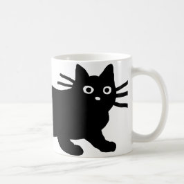 Schwarze Katze | Cooles Haustier Kitty | Animal Lo Kaffeetasse