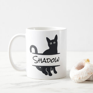 Schwarze Katze Custom Kaffeetasse