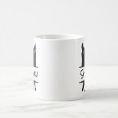 Schwarze Katze Custom Kaffeetasse (Mittel)