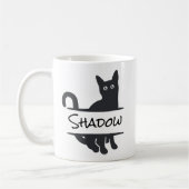 Schwarze Katze Custom Kaffeetasse (Links)