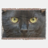 Schwarze Katze Decke (Vorderseite)