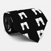 Schwarze Katze des Fensters Klicken Sie, um eine F Krawatte (Gerollt)