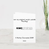 Schwarze Katze, die Friedhof Mond, es schlägt, ist Karte (Rückseite)