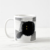 Schwarze Katze, die oben schaut Kaffeetasse (Links)
