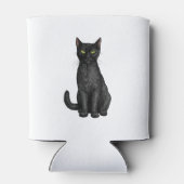 Schwarze Katze Dosenkühler (Rückseite)