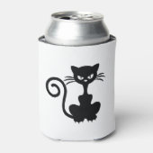 Schwarze Katze Dosenkühler (Kanne Vorderseite)