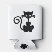 Schwarze Katze Dosenkühler (Rückseite)