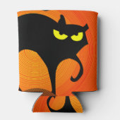 Schwarze Katze Dosenkühler (Rückseite)