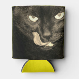 Schwarze Katze Dosenkühler