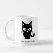 Schwarze Katze | Du bist nicht der Chef von mir Kaffeetasse (Links)