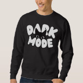 Schwarze Katze dunkle Mode Meme Grafik Sweatshirt (Vorderseite)