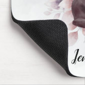 Schwarze Katze durch einen magischen Vollmond Mousepad (Ecke)