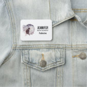 Schwarze Katze durch einen magischen Vollmond Namensschild (Beispiel)