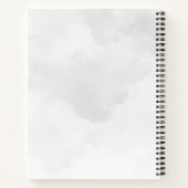 Schwarze Katze durch einen magischen Vollmond Notizblock (Rückseite)