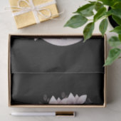 Schwarze Katze durch einen magischen Vollmond Seidenpapier (Geschenk)