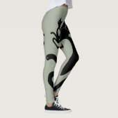 SCHWARZE KATZE DURCH SEIFKLAPPENfenster Leggings (Rechts)