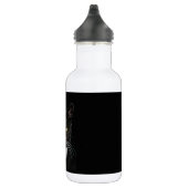 Schwarze Katze Edelstahlflasche (Rechts)