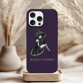 Schwarze Katze Energie Gothic Hexe Handyhülle Case-Mate iPhone Hülle