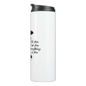 Schwarze Katze Es ist gut, ich bin gut alles ist g Thermosbecher (Nach rechts gedreht)