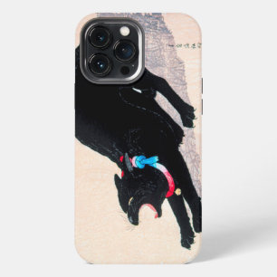 Schwarze Katze Fauchen Fine Art von Hiroaki Takaha iPhone 13 Pro Max Hülle