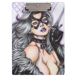 Schwarze Katze ~ Felicia Hardy Klemmbrett