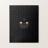 Schwarze Katze Festkörper Hintergrund schwierig Ti Puzzle (Vertikal)