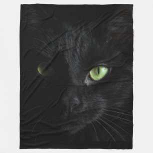 SCHWARZE KATZE FLEECEDECKE
