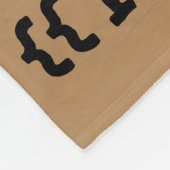 Schwarze Katze Fleecedecke (Ecke)