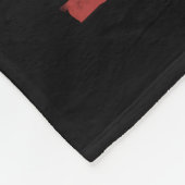 Schwarze Katze Fleecedecke (Ecke)