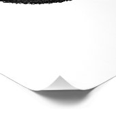 Schwarze Katze Fotodruck (Ecke)