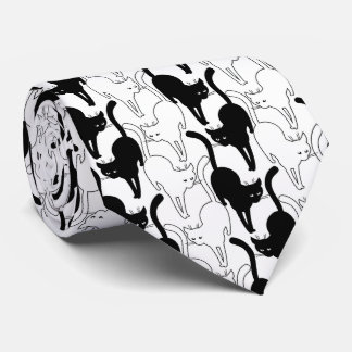 Schwarze Katze Freitag Krawatte