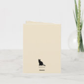 Schwarze Katze Frohen Muttertag Karte (Rückseite)