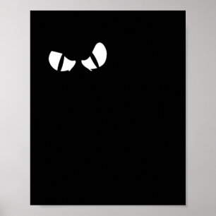 Schwarze Katze Frohes Halloween Lustige Kitty Cart Poster