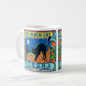 Schwarze-Katze-Frucht-Tasse Kaffeetasse (Vorderseite Links)