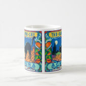 Schwarze-Katze-Frucht-Tasse Kaffeetasse (Mittel)