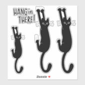 Schwarze Katze | Funny Kitty Vinyl Stickers Aufkleber (Blatt)