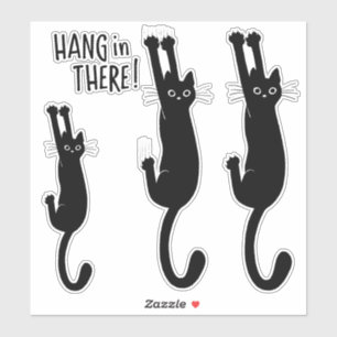 Schwarze Katze Funny Kitty Vinyl Stickers Aufkleber