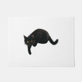 SCHWARZE KATZE FUßMATTE (Vorderseite)